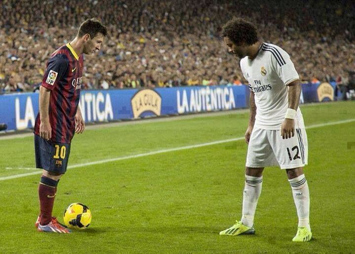 Messi clashed with Marcelo