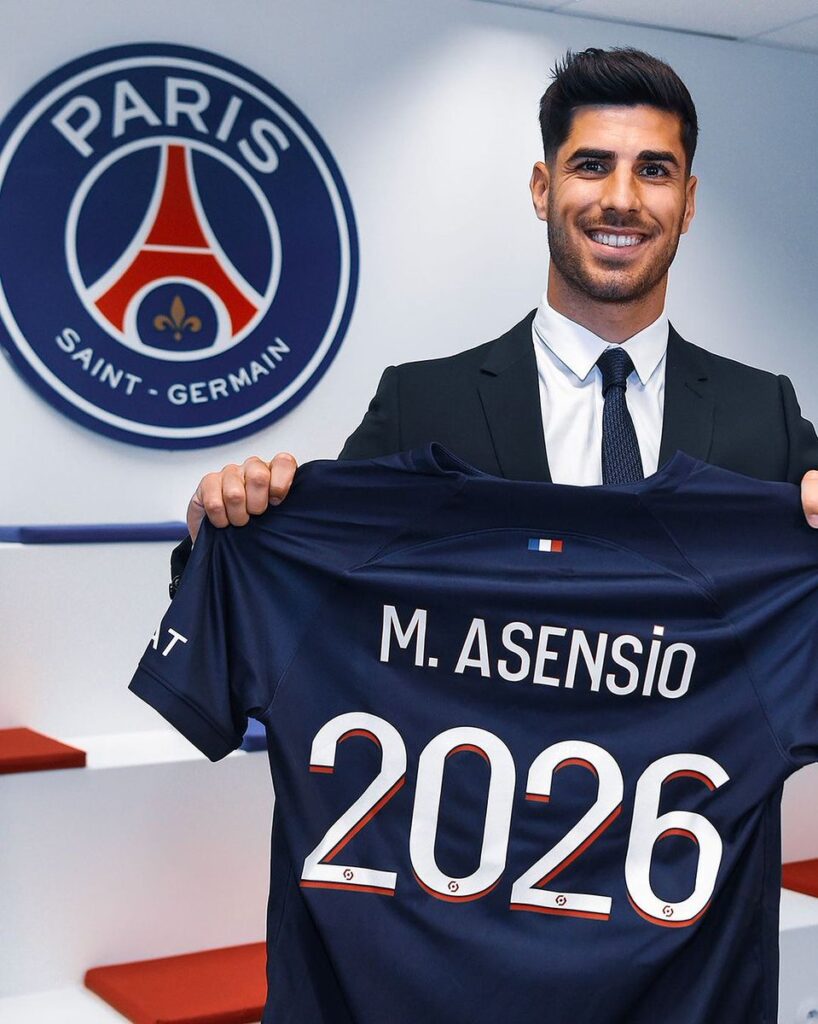 Asensio joined PSG