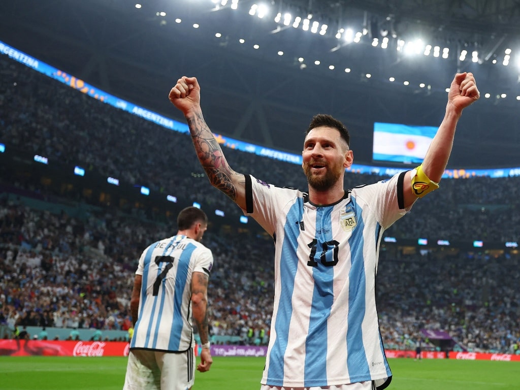 Messi during the FIFA World Cup 2022