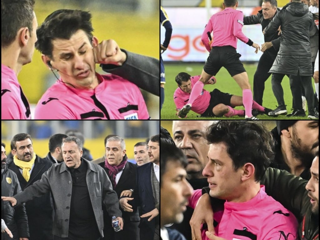 Super Lig suspended after referee punched by club president