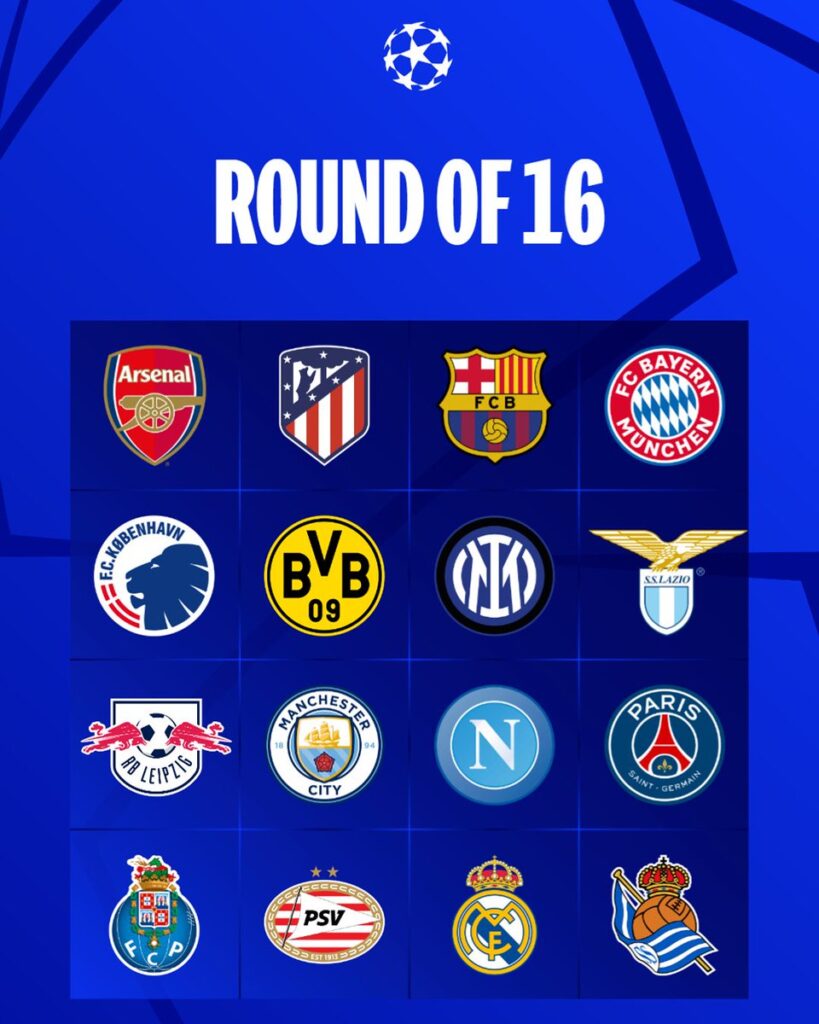 UEFA Champions League Round of 16 qualifiers