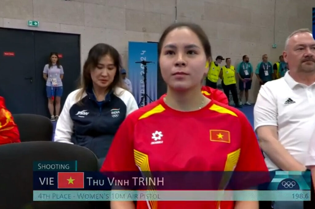 Thu Vinh xếp thứ tư ở Olympic 2024