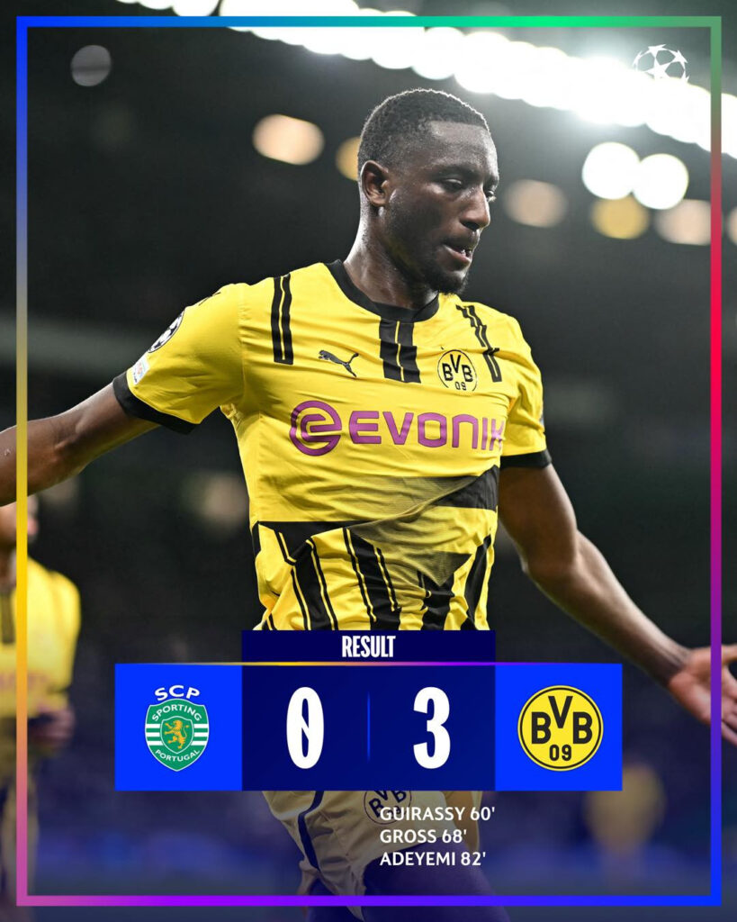 Dortmund hủy diệt Sporting 3-0