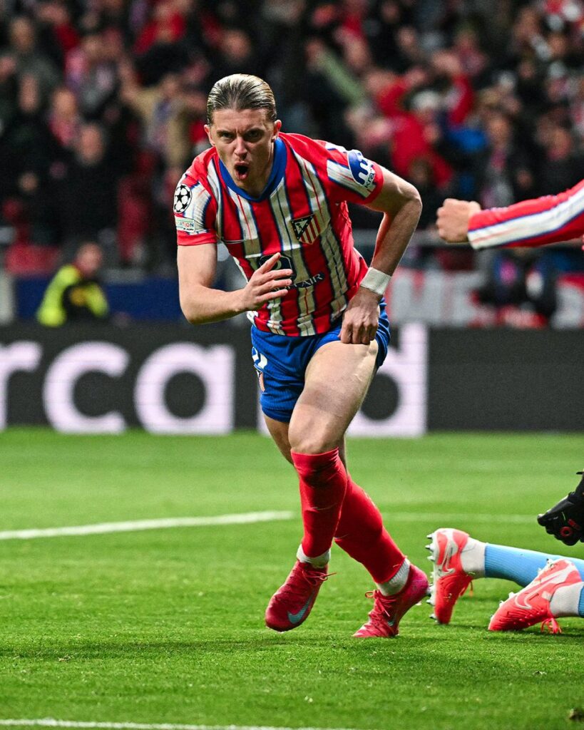 Gallagher ghi bàn cho Atletico ngay giây thứ 28