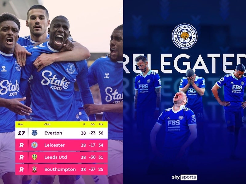Premier League final day results - Everton survive the cut while Leicester relegated