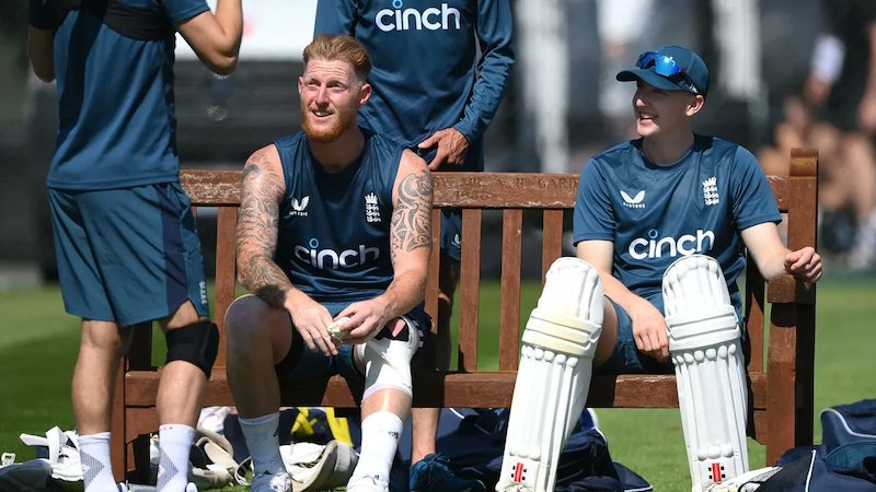 Ben Stokes during three days training