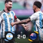 Argentina 2-0 Australia- Messi scored early to beat Socceroos in friendly