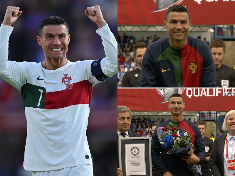 Ronaldo scored in Guinness Record winning day of 200th game