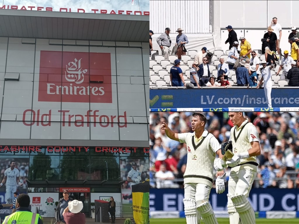 Old Trafford Test is halted in bizarre circumtances