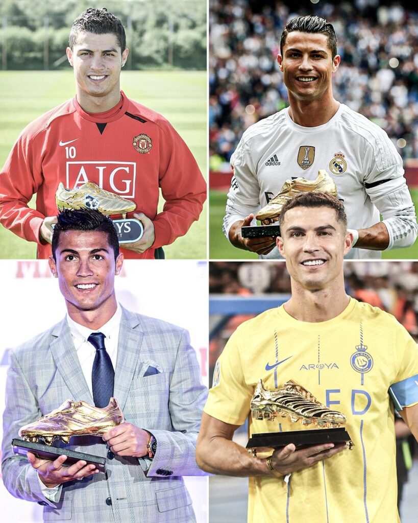 Ronaldo now won Golden Boot in four different leagues