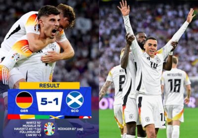 Euro 2024 result - Germany outclassed Scotland in 5-1 victory-min