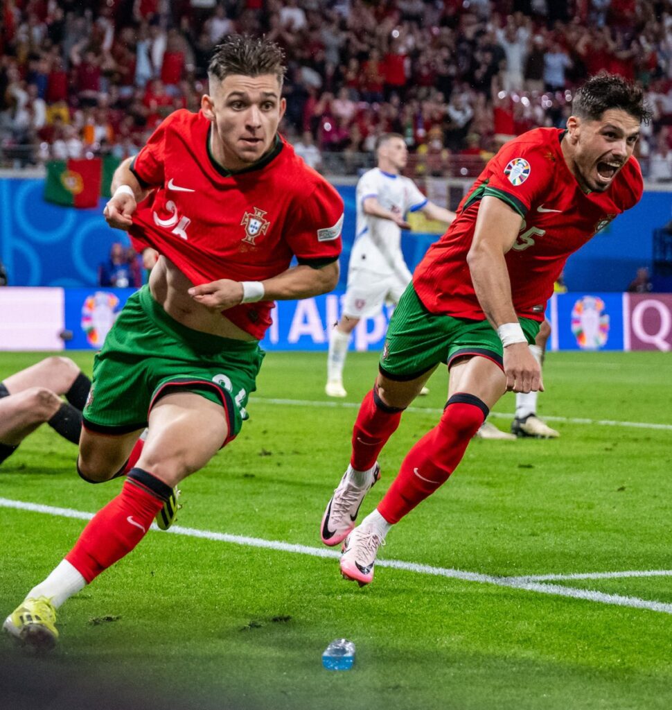 Francisco Conceição scored late to clinch Portugal's first win at the Euro 2024