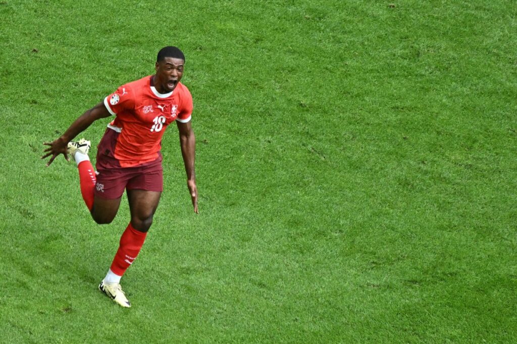 Kwadwo Duah became the first English-born scorer of Euro 2024 when he scored for Switzerland v Hungary
