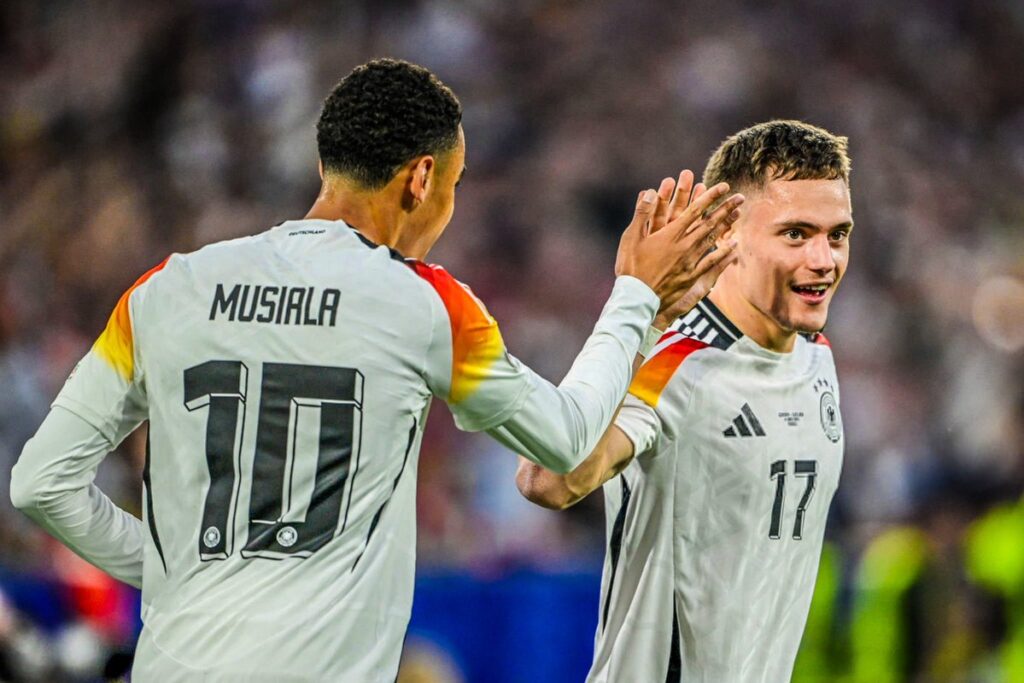 Musiala and Wirtz scored twice for Germany