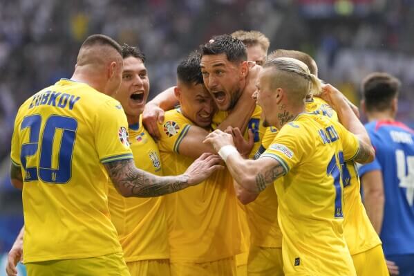 EURO 2024: Ukraine slips past Slovakia to keep EURO hopes alive