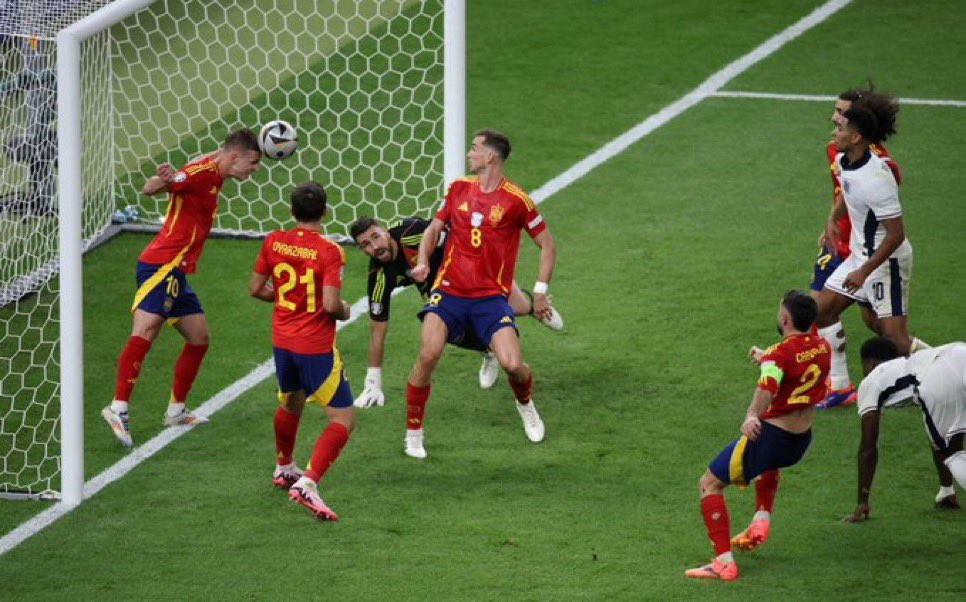 Dani Olmo with a save of the tournament