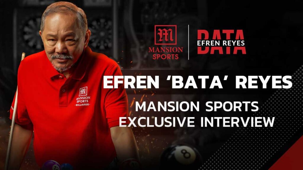 Efren Reyes in Mansion Sports exclusive interview