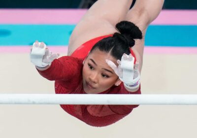 Gymnast Suni Lee joins viral trend, shares fall video in Paris