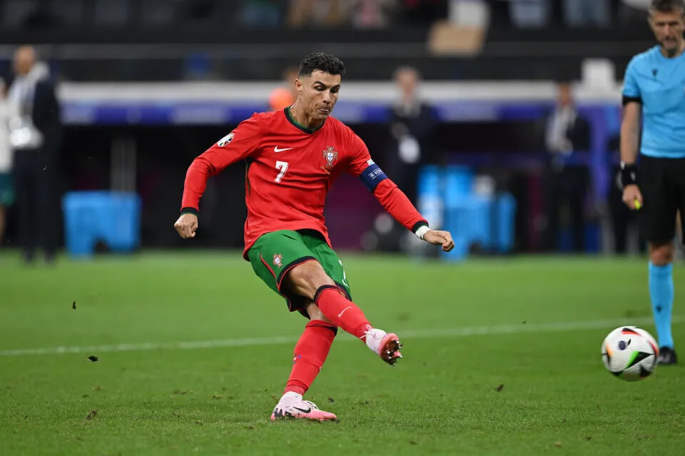 Ronaldo representing Portugal in EURO 2024