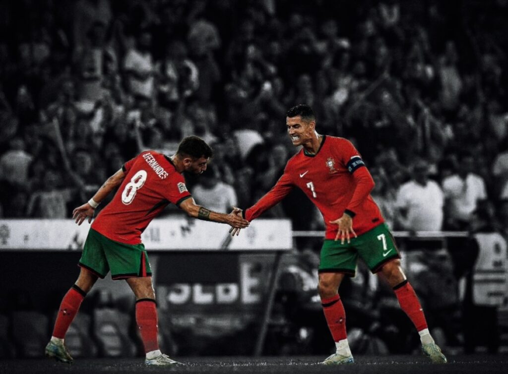 Ronaldo and Bruno Fernandes scored as Portugal edged Scotland