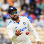 India captain Rohit Sharma watches the ball float during a match. Sharma wants his team to be ready for "strong bowling options" after beating Bangladesh in its first Test series