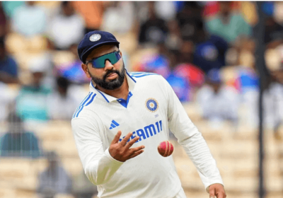 India captain Rohit Sharma watches the ball float during a match. Sharma wants his team to be ready for "strong bowling options" after beating Bangladesh in its first Test series