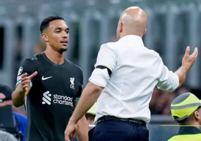 liverpools-alexander-arnold-listens-to-advice-from-arne-slot