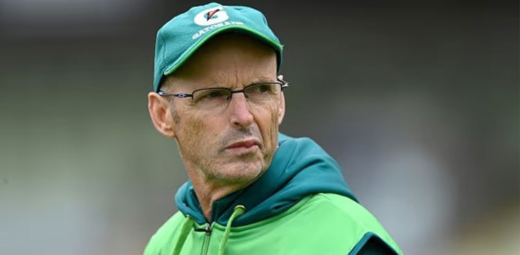 Gary Kirsten, oin green jacket and cap, looks on in this file photo. Kirsten resigns as Pakistan coach