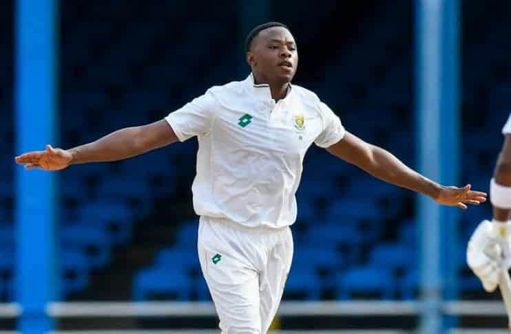 South Africa's Kagiso Rabada spreads his arms at a recent Test. Ragada regains ICC Test rankings top spot as premier bowler