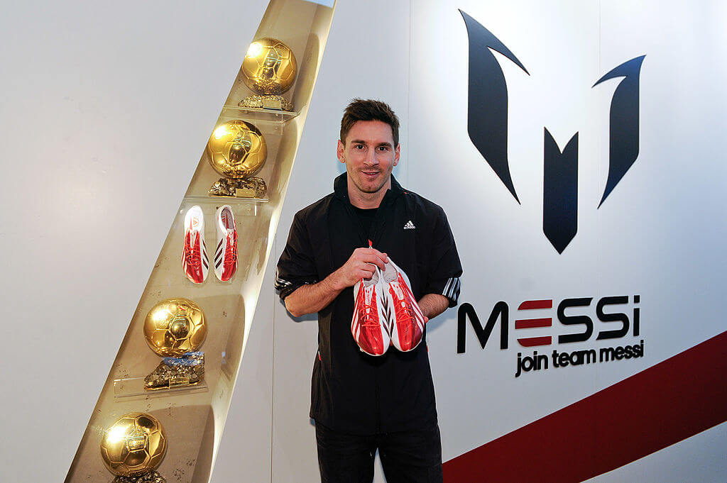 Lionel Messi signed a life-long contract with Adidas