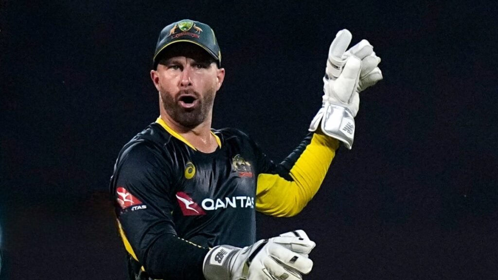 Matthew Wade gestures to the crowd in a file photo. Matthew Wade eyes coaching after international cricket retirement