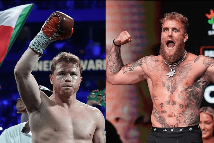 Mexican Canelo Alvarez (left) and Jake Paul (right) are being groomed by Paul's manager to fight. Canelo, Paul fight 'going to happen,' YouTuber's manager claims