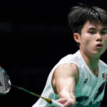 Malaysia's Lee Zii Jia returns a shot in his match in Kumamoto, Japan, on Wednesday. The Kumamoto Masters Japan 2024 on Wednesday saw Lee Zii Jia and PV Sindhu win, while Loh Kean Yew made an early exit.