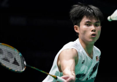 Malaysia's Lee Zii Jia returns a shot in his match in Kumamoto, Japan, on Wednesday. The Kumamoto Masters Japan 2024 on Wednesday saw Lee Zii Jia and PV Sindhu win, while Loh Kean Yew made an early exit.