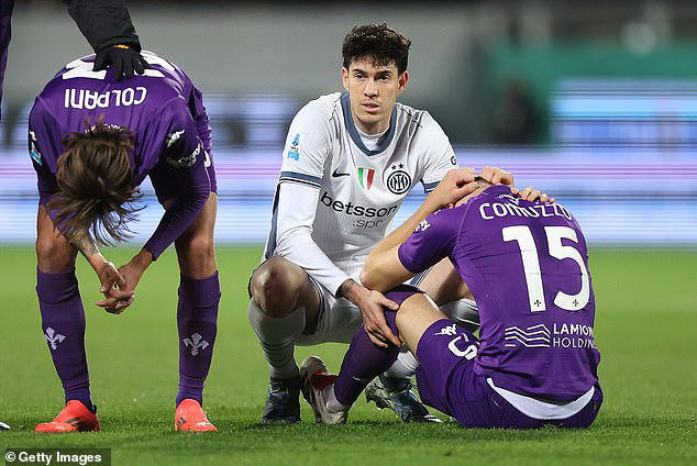 Bove collapsed during Inter Milan - Fiorentina match