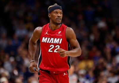 Miami Heat forward Jimmy Butler (22) is a target of trade rumors in league circles. Butler prefers Suns, Mavs, Rockets, Dubs as next landing spots