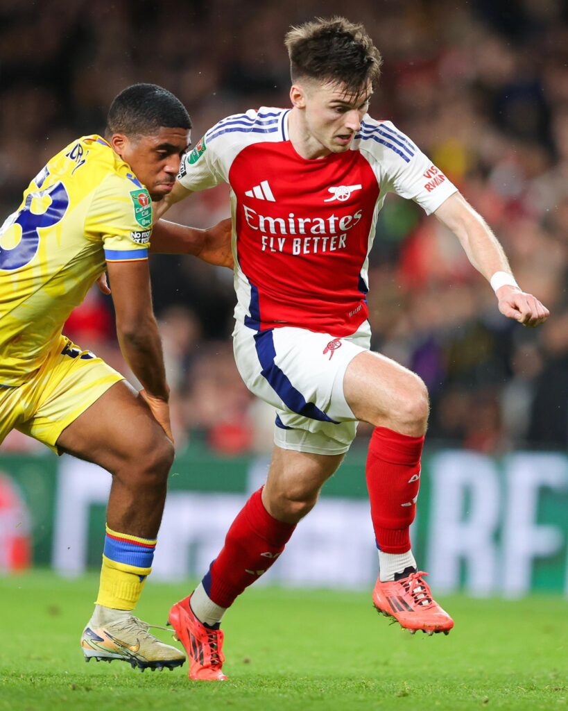 Kieran Tierney had his first game for Arsenal after injury