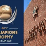 The ICC Champions Trophy 2025 logo (left) to be held in Pakistan and the Pakistan Cricket Board (right) will tackle the fate of the tournament in its meeting on Thursday. PCB open to host with hybrid model if Pakistan won't play in India