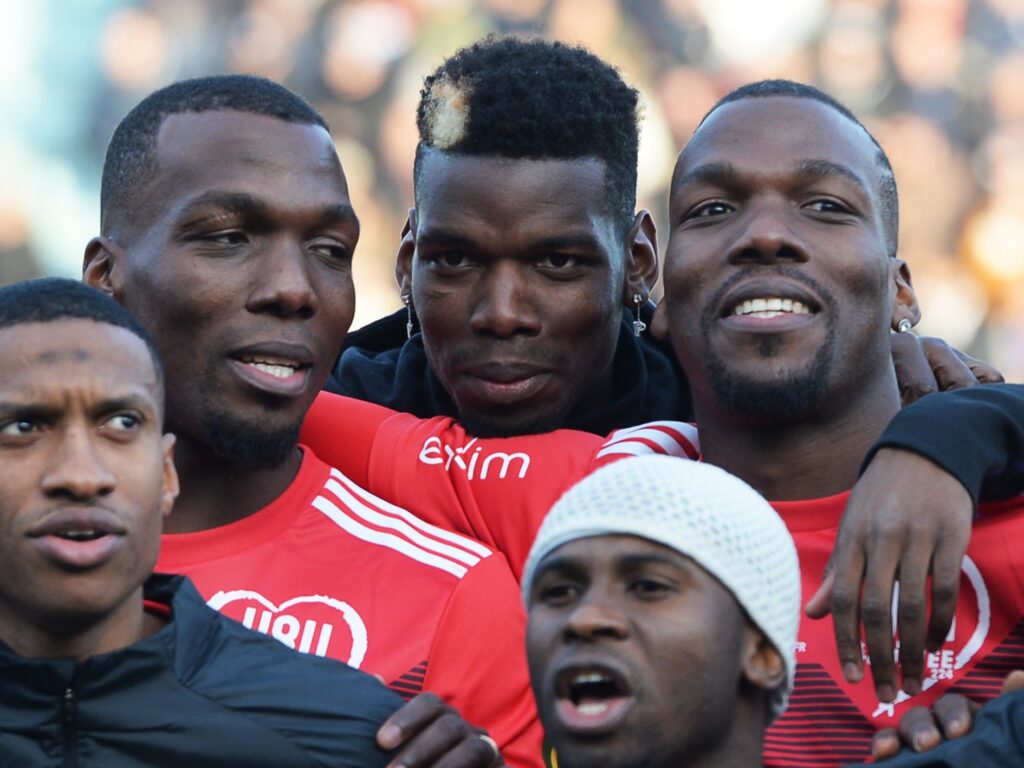 Pogba brothers in an football event in 2019