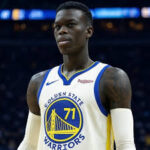 Dennis Schroder (71) rocks his new Golden State jersey in file photo. Schroder to wear No.71 jersey, 'excited' to play with Curry, Green