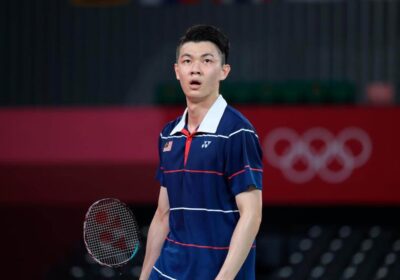 Malaysia's Lee Zii Jia ((in striped blue and white shirt, looks on in file photo. Zii Jia could spring surprises in WTF in Hangzhou, says coach