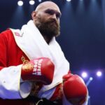 British fighter Tyson Fury acknowledges the crowd at a recent fight in file photo. Fury retires again after rematch loss to Usyk