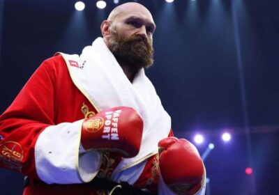 British fighter Tyson Fury acknowledges the crowd at a recent fight in file photo. Fury retires again after rematch loss to Usyk