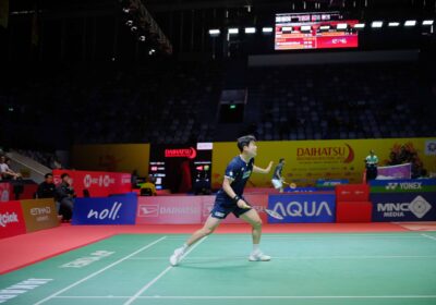 South Korea's Jeon Hyeok Jin in action in Bangkok against Malaysia's Jacky Kok on Thursday. Jeon ousts Jacky in Thailand Masters 2025