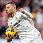 Kylian Mbappe scored a double to put Real Madrid atop La Liga standings