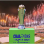 The hardware for Champions Trophy 2025 is displayed in file photo. Champions Trophy 2025 opening to be held in Lahore: PCB source