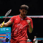 France's Toma Junoor Popov pumps his fist in file photo. Popov upsets Christie in Malaysia Open