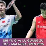 China's Shi Yu Qi (left) and Lu Guang Zu (right) were paired in a Malaysia Open round of 16 match on Thursday. Shi reaches Malaysia Open quarters