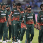 Bangladesh players line up in the pitch in their match against New Zealand on Tuesday. Bangladesh's Champions Trophy exit due to vets' absence: Jaffer