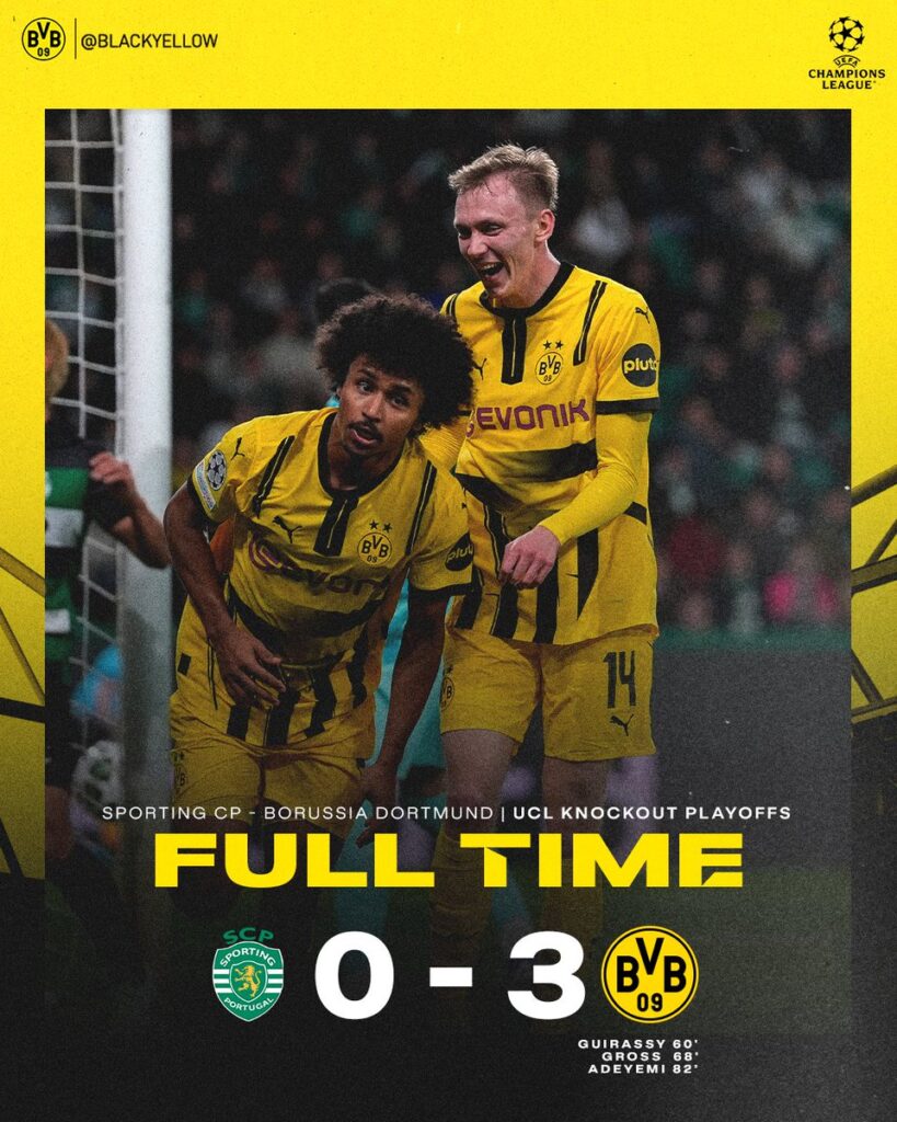 Dortmund outclassed Sporting